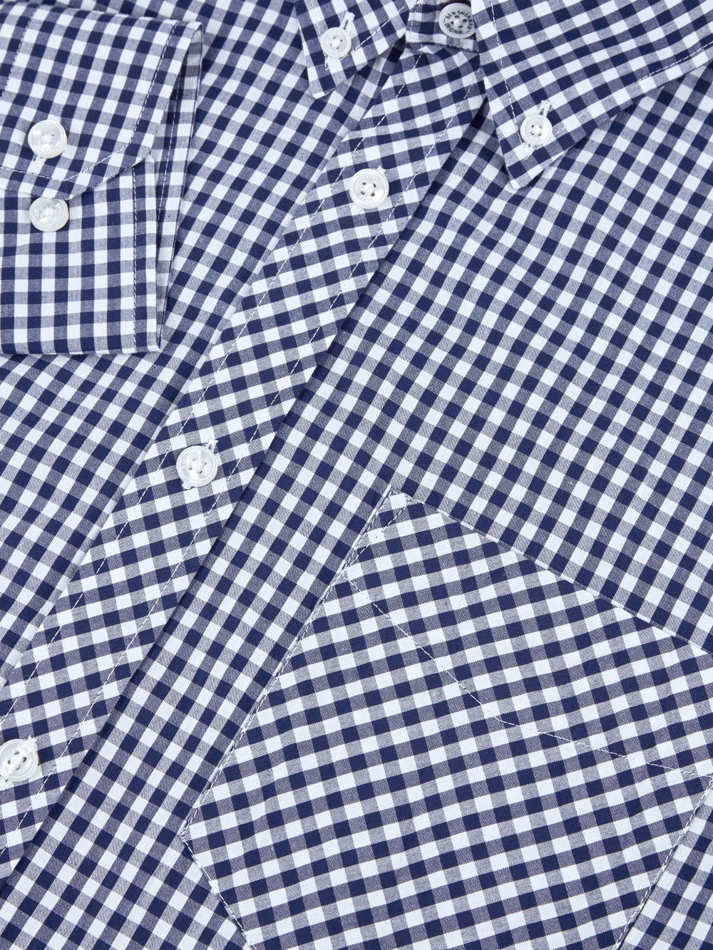 Chemises Ben Sherman Signature Long-Sleeve Gingham Bleu Foncé | TKJ-48070237